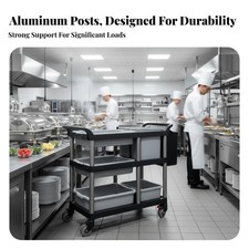 3-Tier Food Trolley Quiet