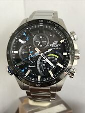 CASIO EDIFICE Mens Analogue Bluetooth Solar Power Bracelet Watch EQB-501XDB-1AJF