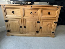 Solid Pine 3-Drawer Sideboard