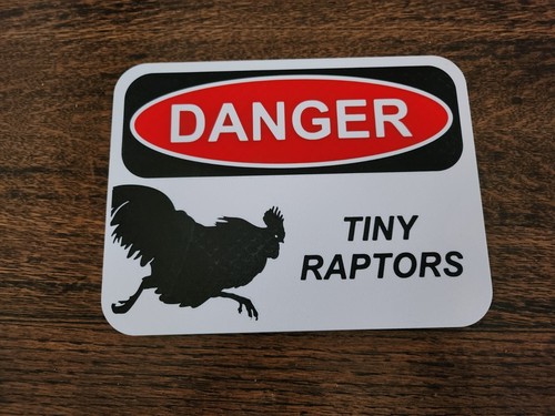 Danger chicken sign tiny - danger,