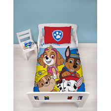 Paw Patrol Cot Duvet Cover & Pillowcase Toddler Junior Bedding Set Kids Pupster