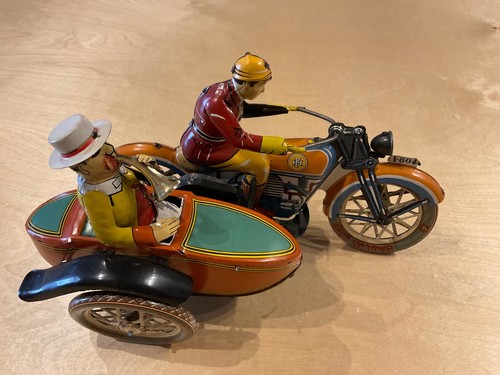 Paya motorcycle toy - , w/sidecar
