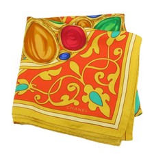 CHANEL  Jewelry motif Scarf