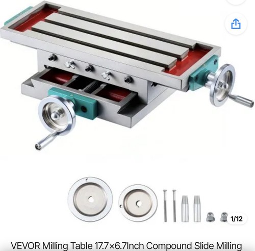 Compound work table axis - work, y