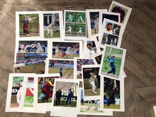 Cricket autographs on a4 - cricket,