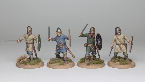 Painted 28mm victrix saxon - victrix,