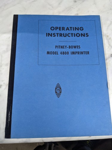 Pitney bowes model 4800 - bowes,