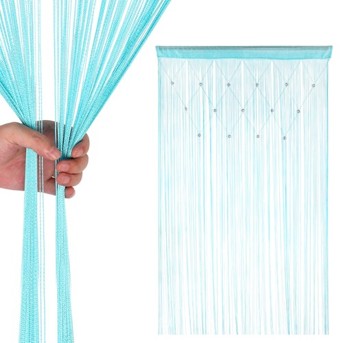 Beaded string curtain panels - string,