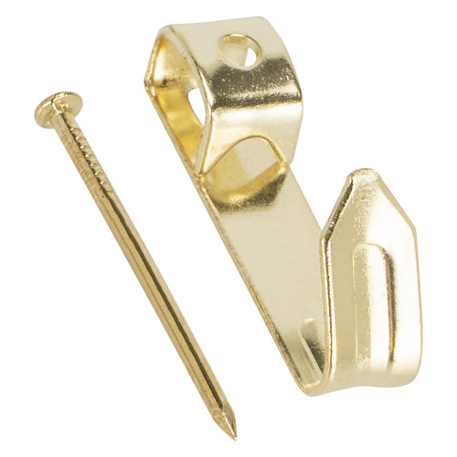 Picture hooks brass with nails - hooks,