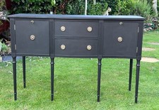 Solid, well-made, black buffet sideboard / dresser
