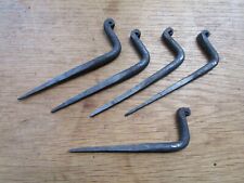 Blacksmith iron hand forged vintage kitchen beam utensil Nail in hooks