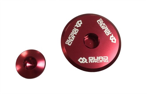 Red anodized alloy aluminium - red,