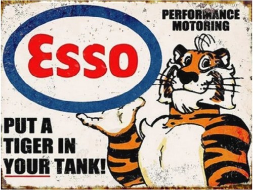 Esso tiger tank retro look - esso,