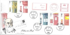 2002 Post Boxes, 4d Post Official FDC, Box CDS + neopost MM