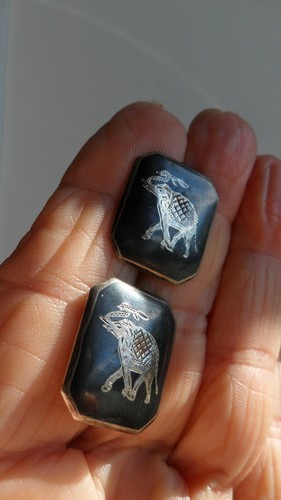 Vintage siam sterling - vintage, square