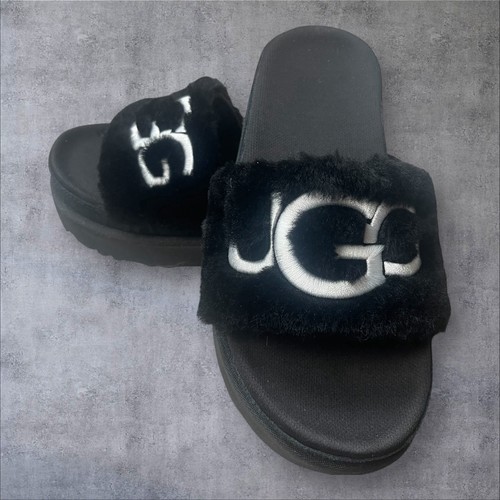 Ugg laton black slip fur - laton,