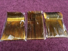75 Pieces New Gold Plastic