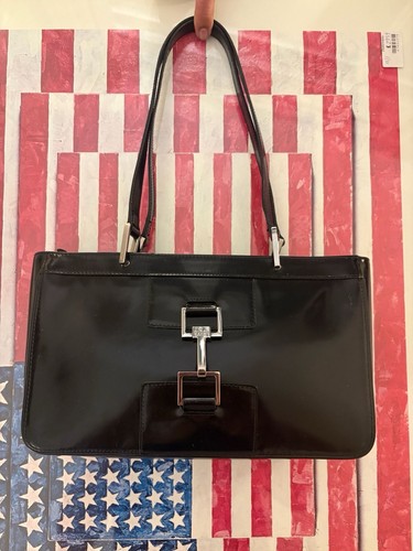 Vintage gucci black patent - black,