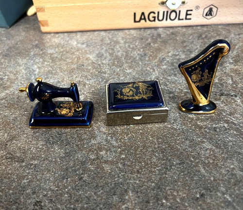 Limoges france blue gold - limoges,
