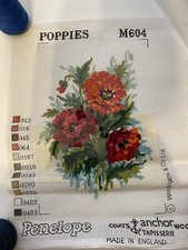 Penelope printed Tapestry Canvas of Poppies