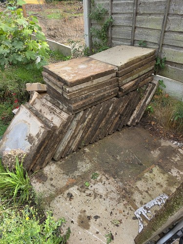 Concrete stone flags - concrete/stone,