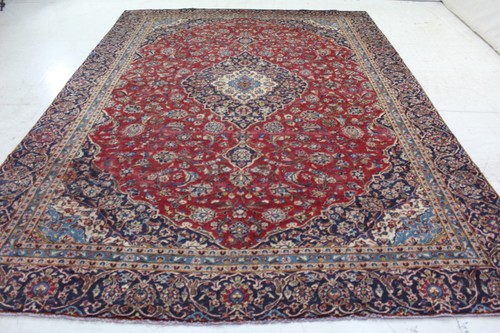 Handmade wool rug red375x278cm - wool,