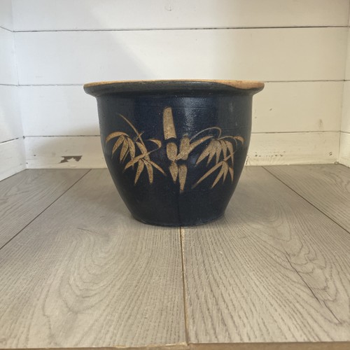 Vintage glazed terracotta - , pot