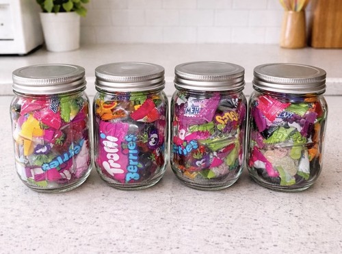 American candy jar - american,