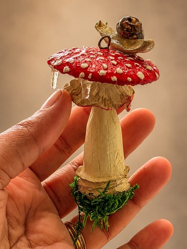 Christmas hanging mushroom - hanging,