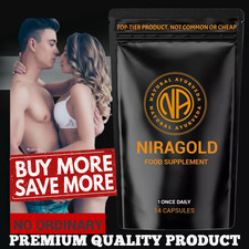 NIRAGOLD - All-Natural Sex Pills for Men. HIGHLY EFFECTIVE, LONG LASTING