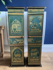 2 x Vintage CD Storage Rack Cupboards Hippie Boho 90s Unusual