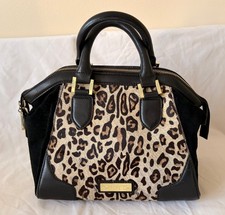 BIBA Leopard Print  Bag Top Handle Black  - HB28GA