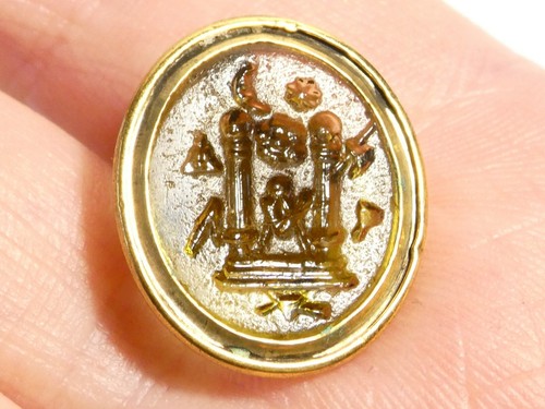 Antique masonic gold mounted - antique,