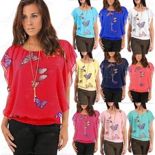 LADIES CHIFFON BUTTERFLY PRINT