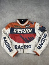 Vintage Repsol Leather Racing