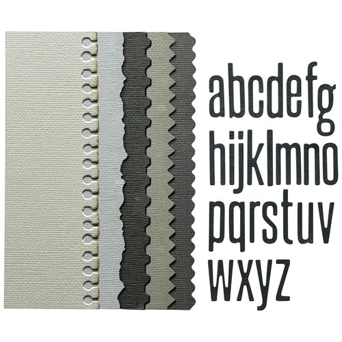 Alphabet edges metal - edges, cutting
