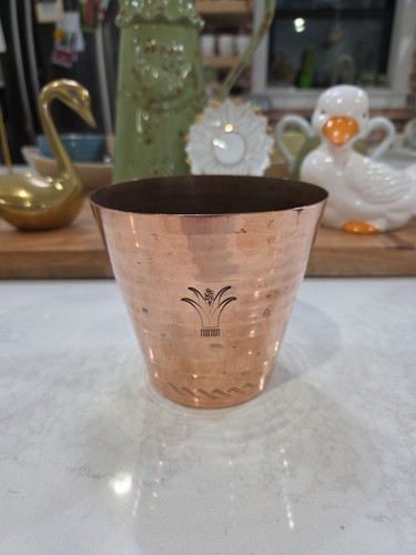 Vintage copper planter - copper,