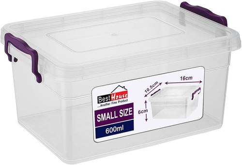 600ml small clear plastic - bh,