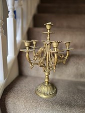 vintage brass 6 arm candelabra