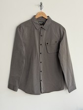 Barbour International Overshirt Shacket Shirt Jacket washed Grey XL