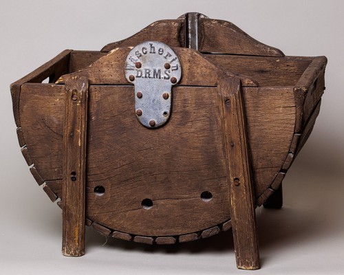 Antique wooden grape - wooden, crusher