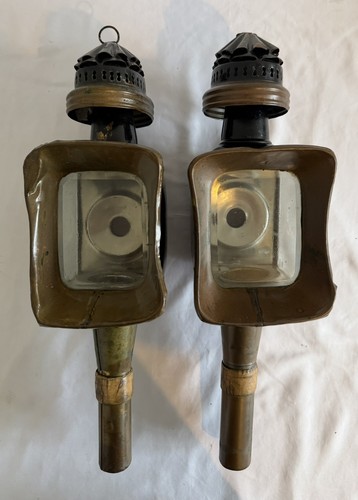 Antique victorian pair brass - victorian,