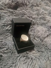 Golds Boutique Sterling Silver Mens Signet Ring Large Hallmarked