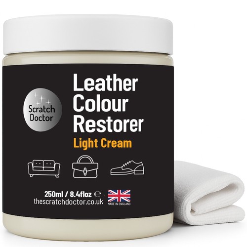 Light cream leather restorer - light,