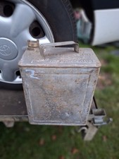Old Vintage 2 gallon petrol can (2) Rare Barn Find