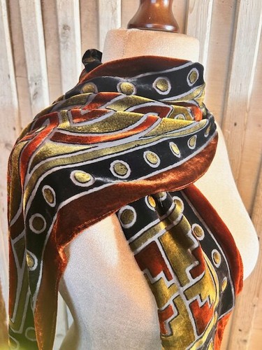 Frangi silk viscose devore - silk,