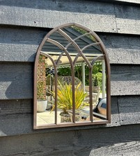 Arched St. Marys Garden Wall Mounted Hanging Mirror Outdoor Indoor Decorative
