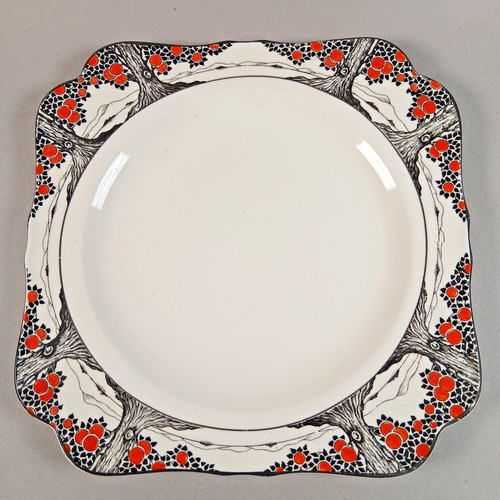 Art deco crown ducal orange - deco,