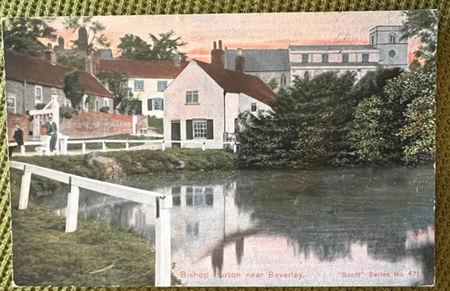 Antique postcard bishop burton - antique,