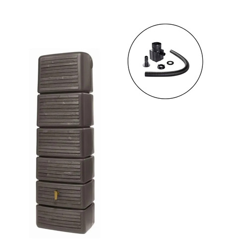 Slim tall 350l water butt - 350l,